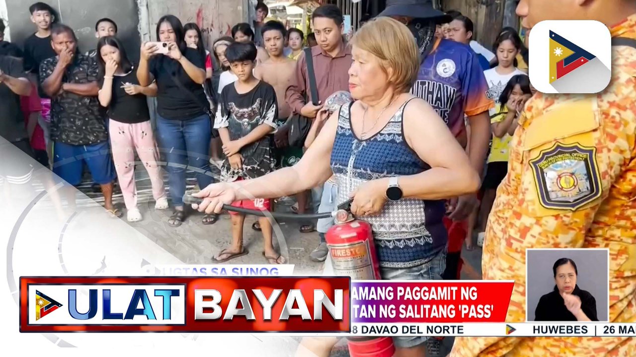 Mga residente ng Sitio Lupa Brgy. Kamputhaw, Cebu, tinuruan ng tamang paggamit ng fire extinguishers | ulat ni Jessee Atienza ng PTV-Cebu