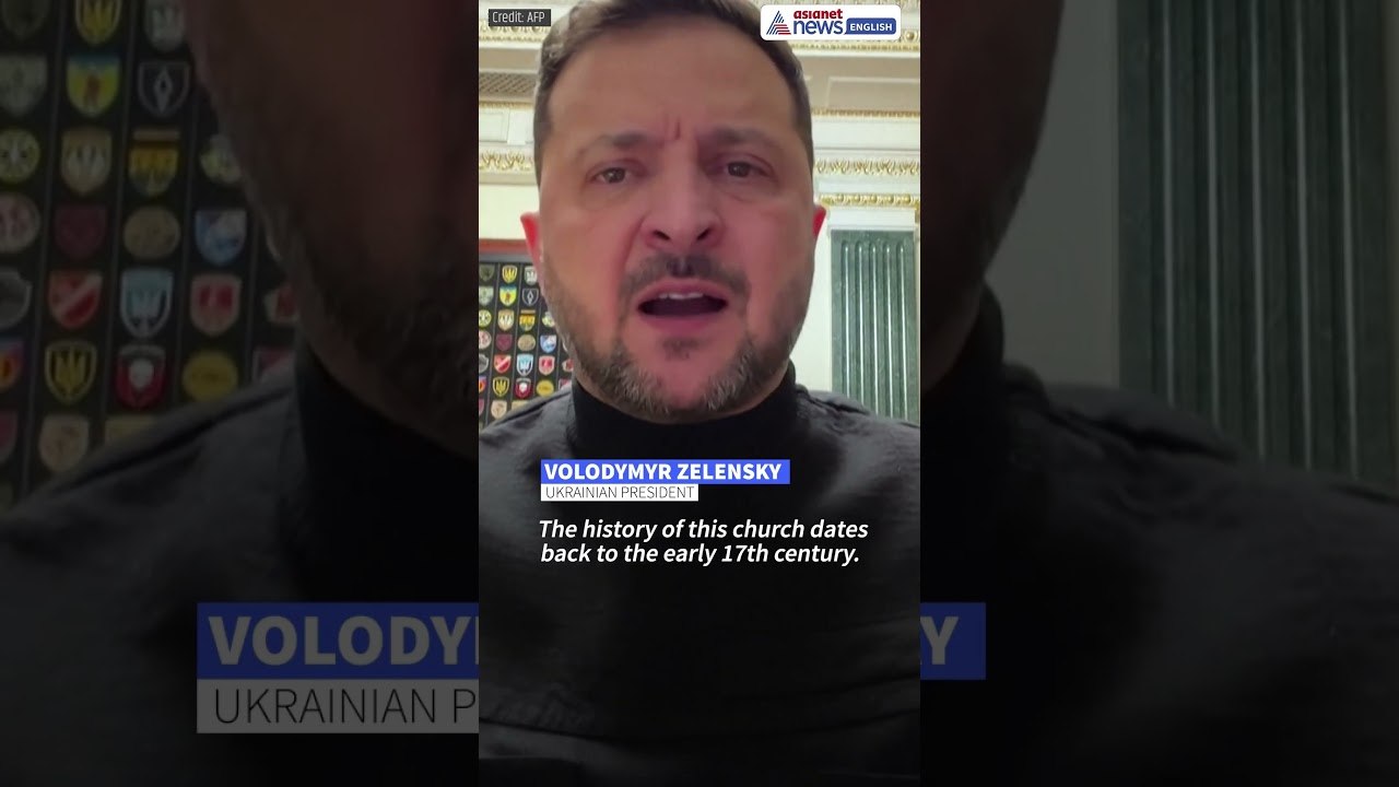 Russia Hits UNESCO City Lviv: 1,000 Drone Attack on Ukraine | Zelensky Reacts | World #shorts