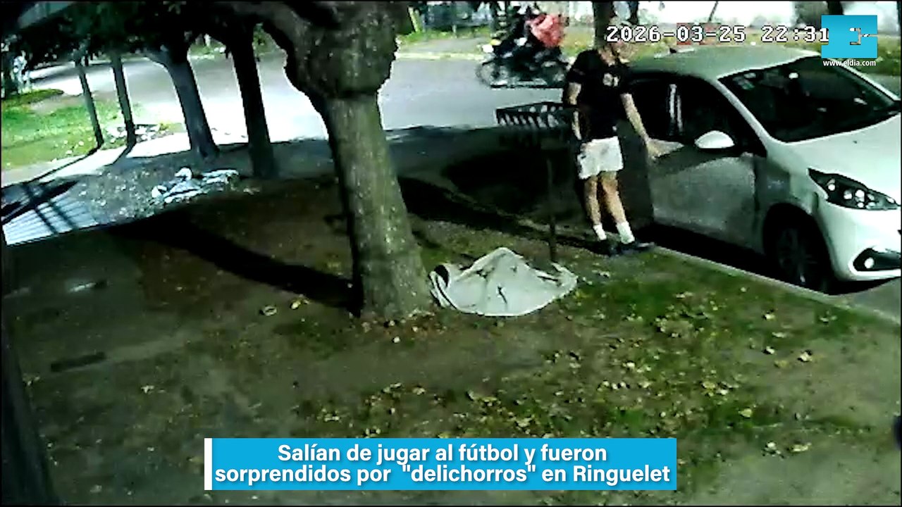 Salían de jugar al fútbol y fueron sorprendidos por  "delichorros" en Ringuelet