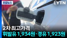 [속보] 2차 최고가격 '휘발유 1,934원·경유 1,923원'...주유소 기름값 2천 원대 초반 예상 / YTN