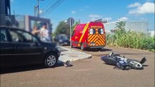 Motociclista é encaminhado ao HU após acidente de trânsito no Esmeralda
