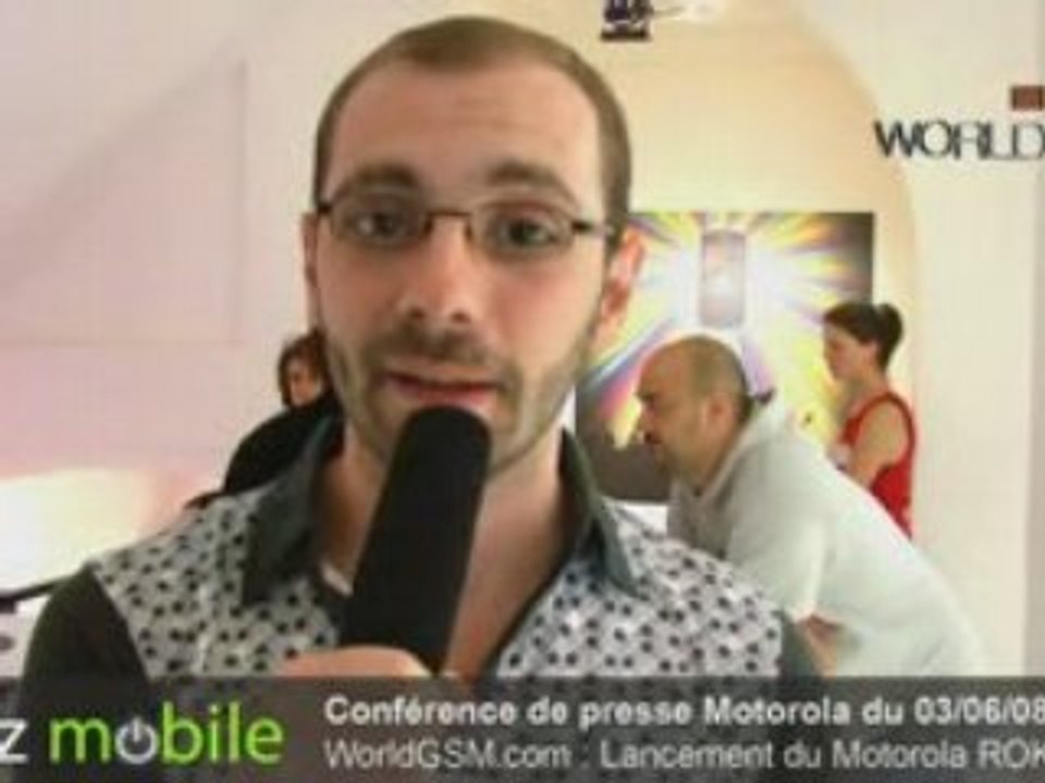 WORLDGSM : CONFERENCE DE PRESSE MOTOROLA DU 03.06.08