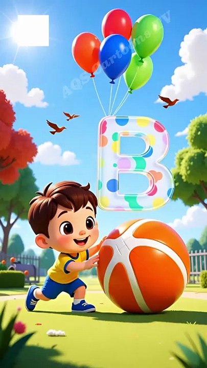 B for Ball |ABC Learning for Kids |Nursery Rhymes |AQS Cartoons TV