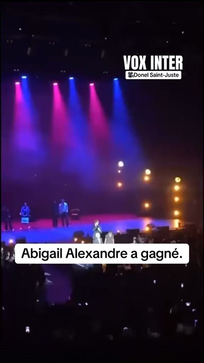 Abigaïl a gagné