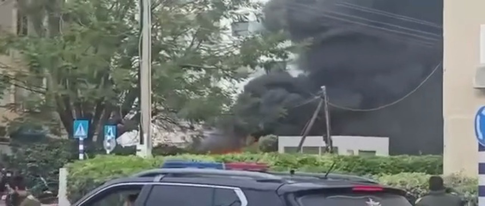 بالفيديو.. مشاهد من نهاريا في الأراضي المحتلة بعد القصف الصاروخي