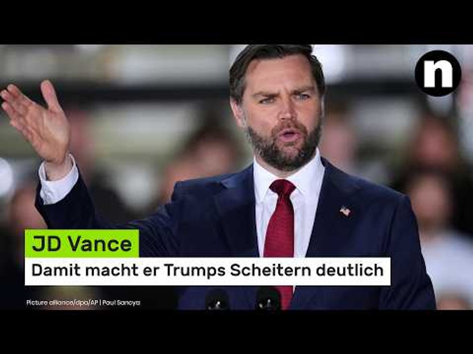 JD Vance: Damit macht er Donald Trumps Scheitern deutlich