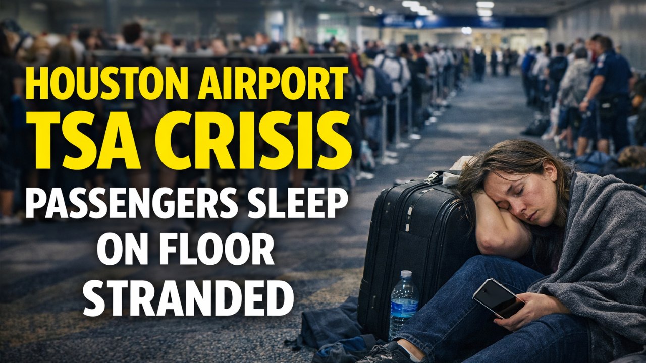 Travelers Rest at Houston Airport, Miss Flights Due to TSA Crisis Leaving Many Stranded