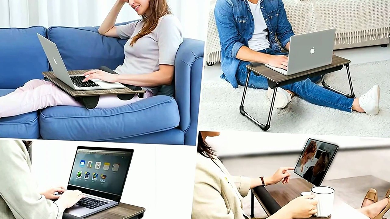 ATUMTEK Laptop Bed Table with Memory Foam for WFH - Buy Now
