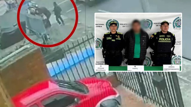 VIDEO | Así le cerraron el paso a un ladrón que había robado un celular en Bogotá