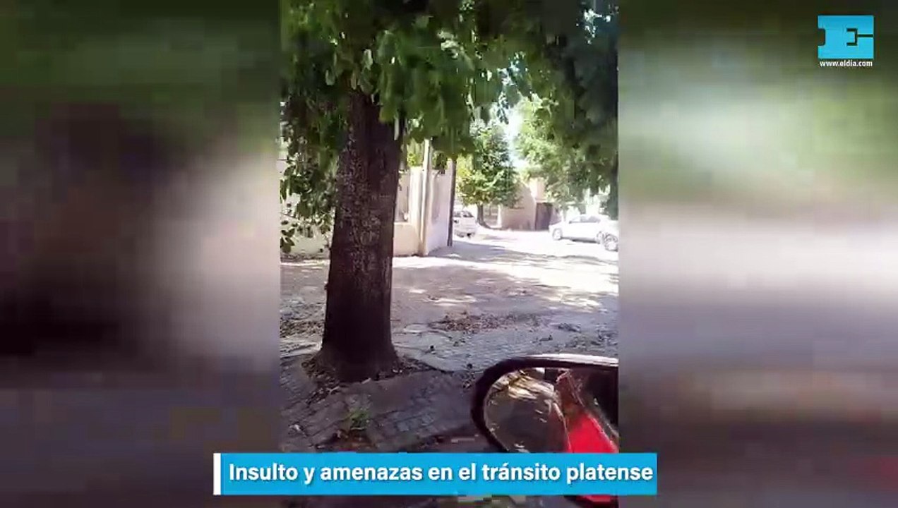 Insulto y amenazas en el tránsito platense