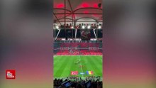 Türkiye - Romanya maçı öncesinde koreografi: Aynı ruh, aynı hava
