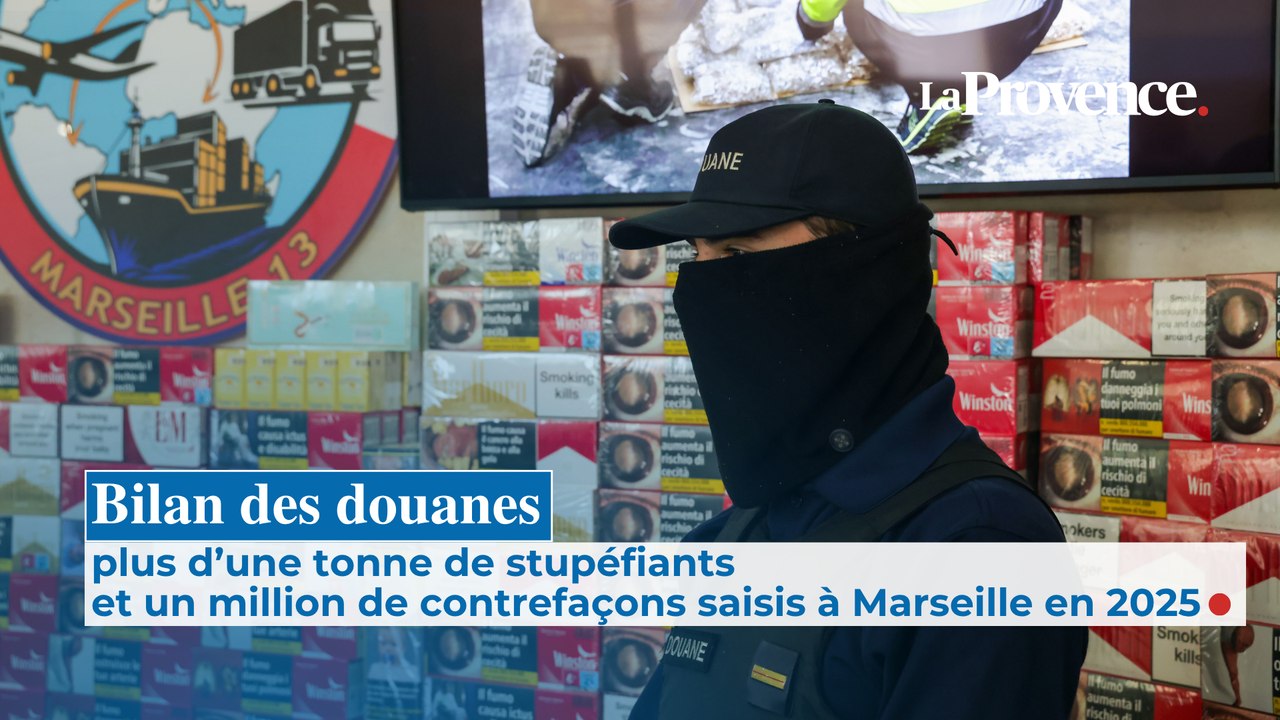 Bilan des douanes 2025 : plus d’une tonne de stupéfiants et un million de contrefaçons à Marseille