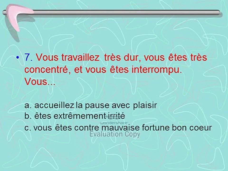 "Test relationnel" !