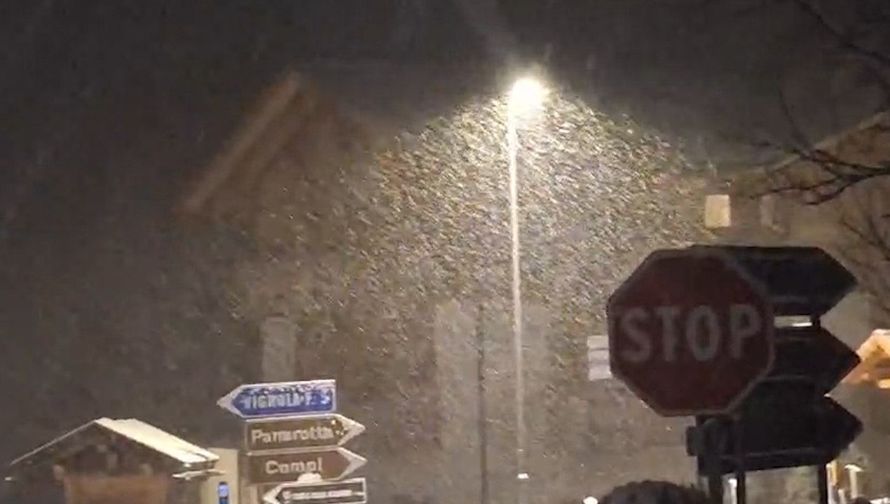 La nevicata notturna al Compet, in Panarotta