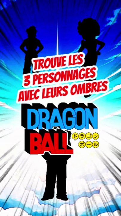 Trouve les 3 personnages de DRAGON BALL avec leurs ombres feat Todgi