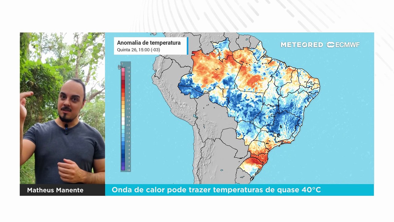 Onda de calor pode trazer temperaturas de quase 40°C