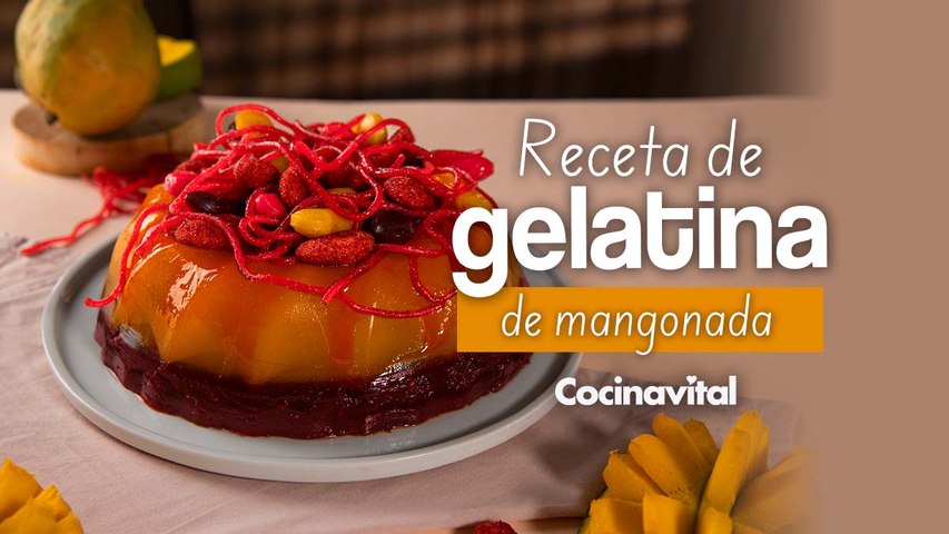 Receta de gelatina de mangonada, refrescante y picosita