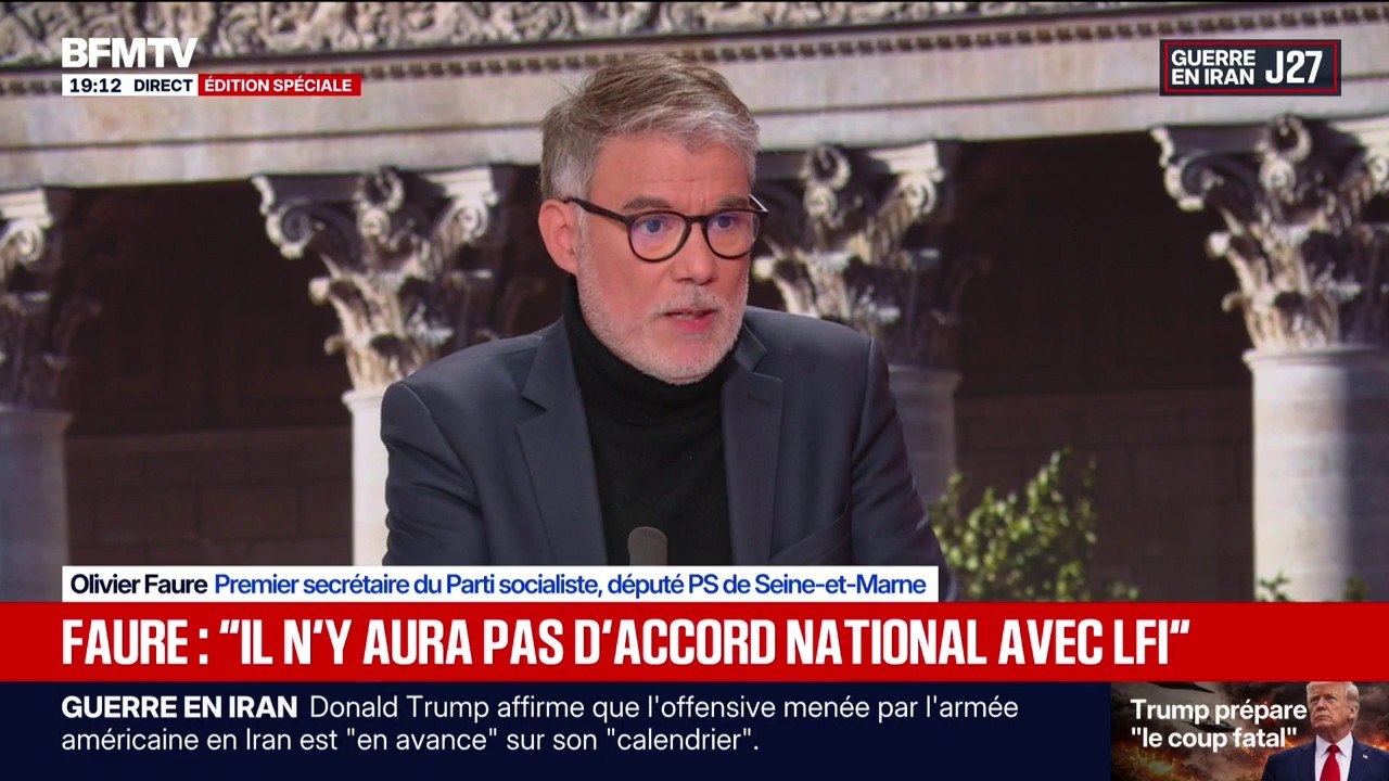 Olivier Faure (PS) qualifie Jean-Luc Mélenchon de "boulet" pour La France insoumise