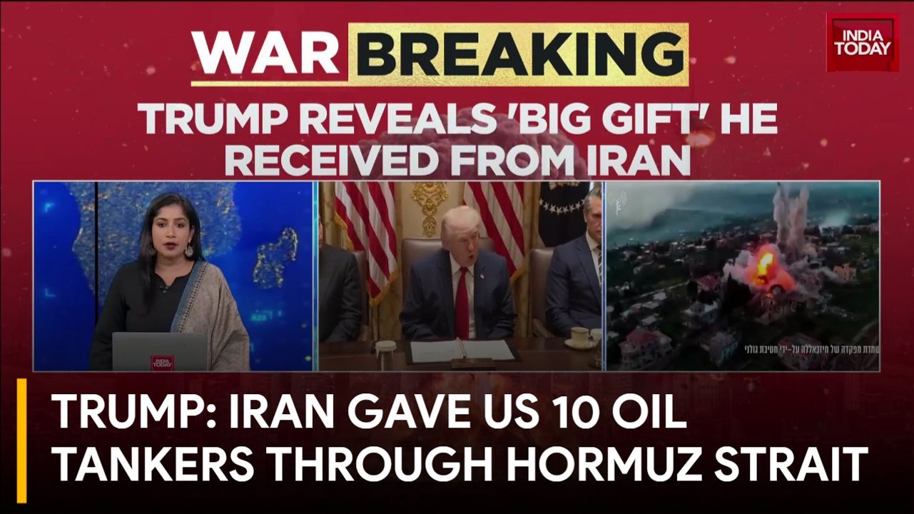 Trump says Iran gave US 10 oil tankers through Hormuz Strait as 'gift'