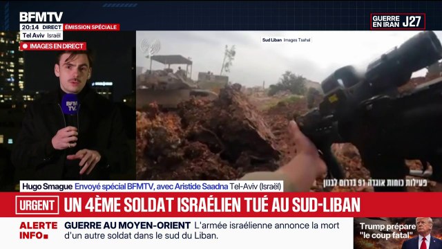 Guerre au Moyen-Orient: un quatrième soldat israélien tué au Sud-Liban