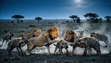 Lion Pride vs Hyena Clan – Night War