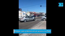 Choque, caos y demora en un acceso a La Plata