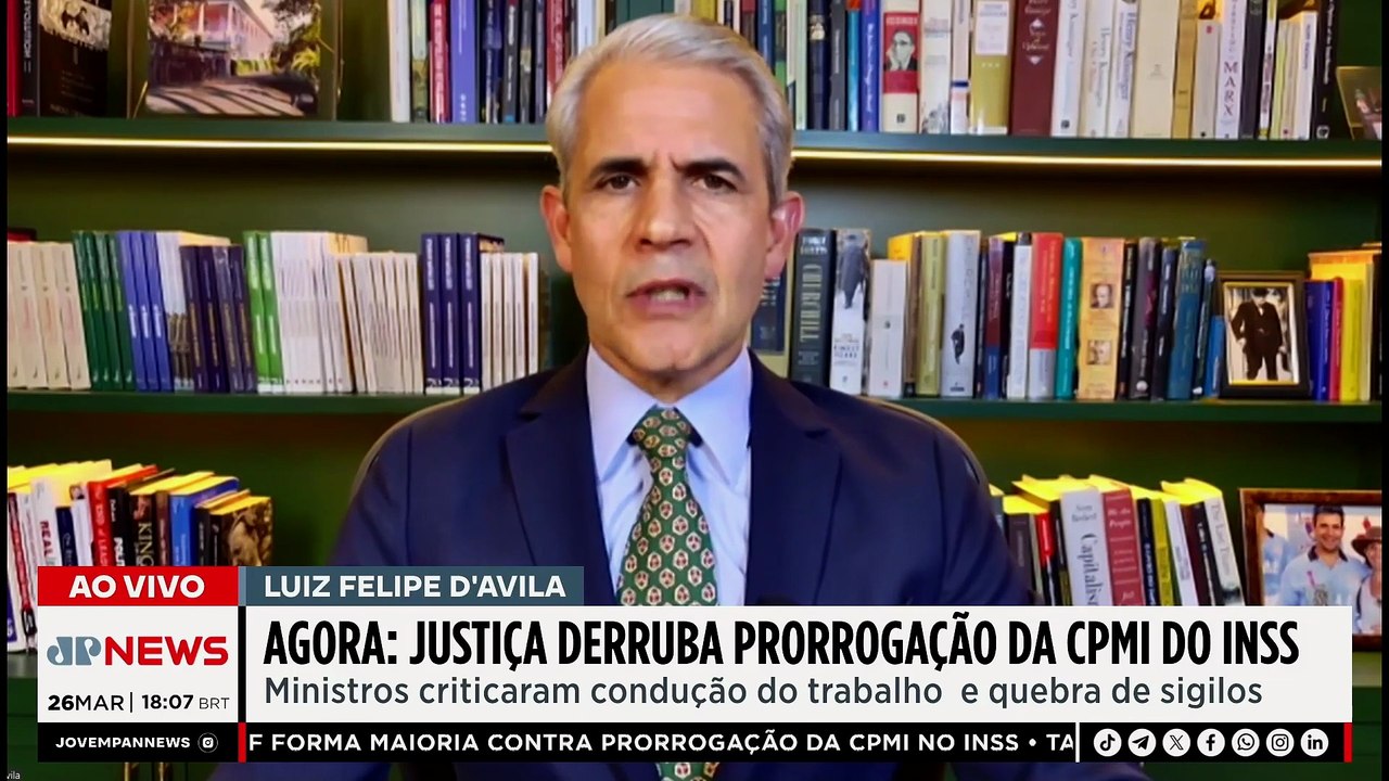 AGORA: STF forma maioria para encerrar a CPMI do INSS