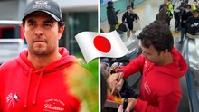 Checo Pérez llega al GP de Japón y conquista a la afición de Cadillac
