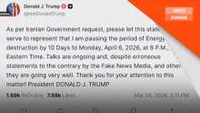 Trump henti serang loji tenaga Iran selama 10 hari
