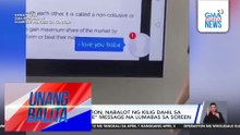 Class presentation, nabalot ng kilig dahil sa "I love you, Babe" message na lumabas sa screen | Unang Balita