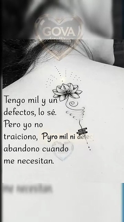 tengo mil defectos, pero no traiciono