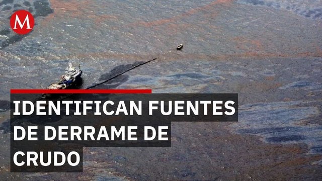 Autoridades identifican 3 fuentes del derrame de crudo en el Golfo de México