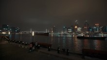4K POV Night Stroll: Pudong Binjiang Avenue & Huangpu River Lights