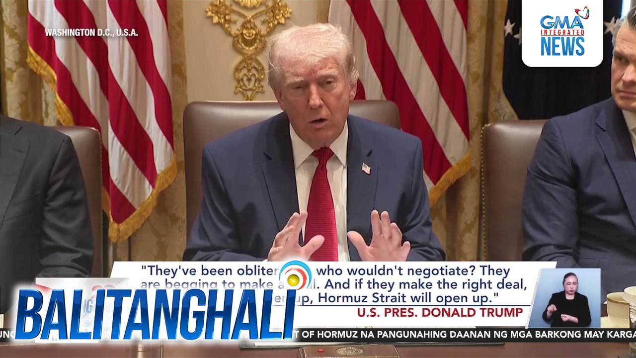 Tigil-atake sa energy facilities ng Iran, pinalawig ni U.S. Pres. Trump nang 10 araw para buksan ng Iran ang Strait of Hormuz | Balitanghali