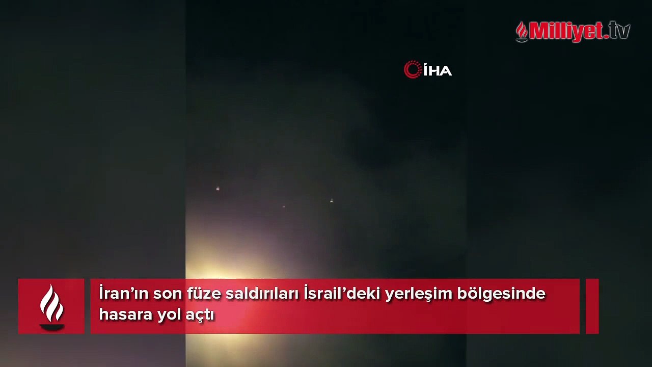 İran'dan İsrail'e füze yağmuru