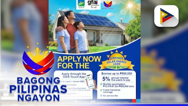 Panayam kay Government Service Insurance System Executive Vice President, Atty. Joseph Philip Andres ukol sa solar energy loan program ng GSIS