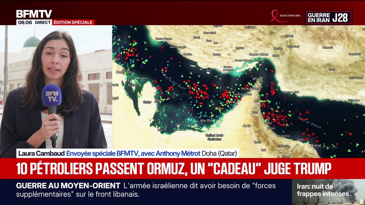 Guerre au Moyen-Orient: Donald Trump a affirmé que l'Iran avait autorisé dix pétroliers à passer par le détroit d'Ormuz