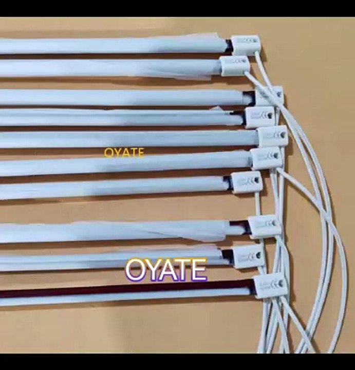 Quartz Heating Element 650mm 220v 2000w Halogen Tube IR Emitter Ruby Infrared Lamp for bottle blowing machine