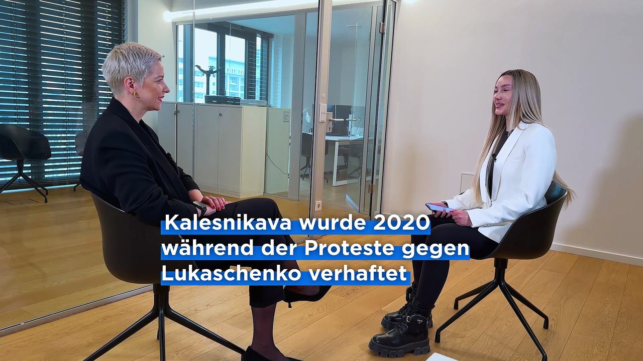 Maria Kalesnikava: 'EU muss jetzt mit Lukaschenko sprechen – sonst mit Putin'