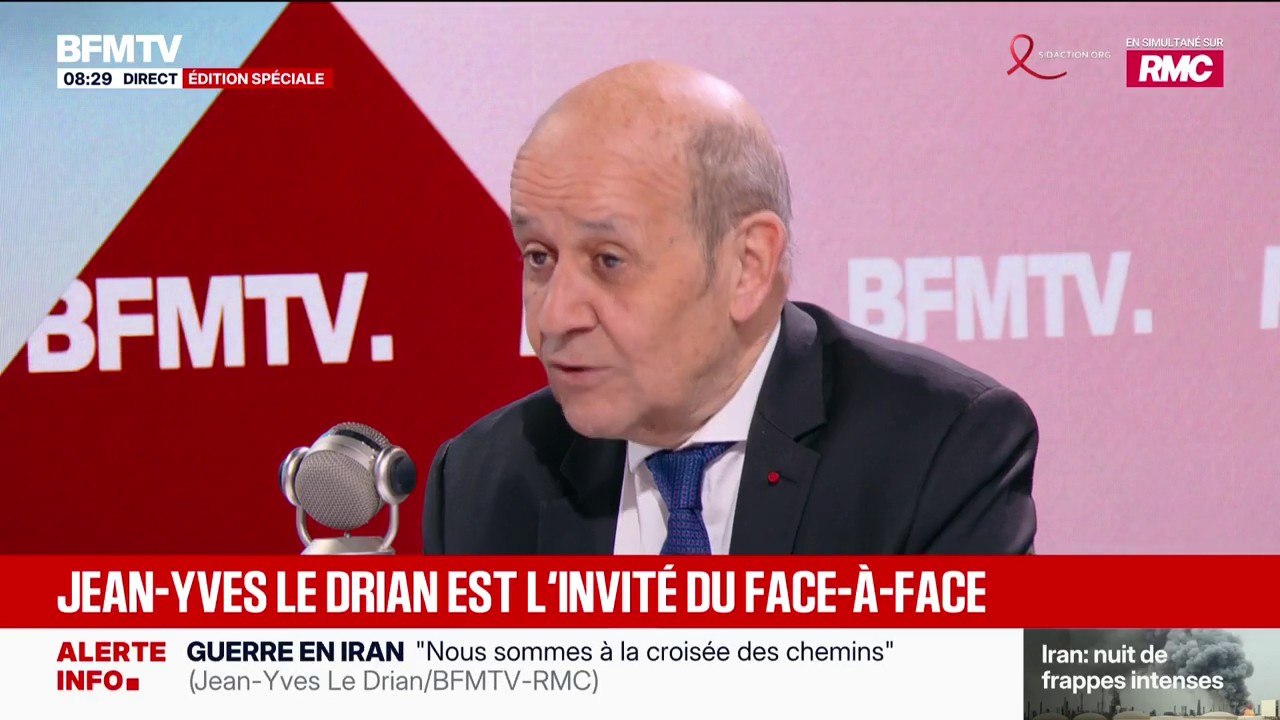 Guerre au Moyen-Orient: "Il y a un potentiel d'aggravation considérable", estime Jean-Yves Le Drian, ancien ministre des Armées