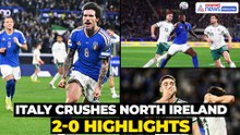 Italy Vs Northern Ireland Highlights | Italy Storm Into WC Playoff Final