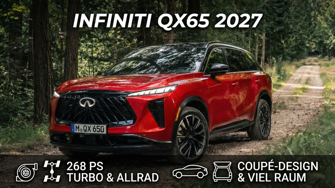 2027 Infiniti QX65: Neues Premium-SUV ohne dritte Reihe im Check!
