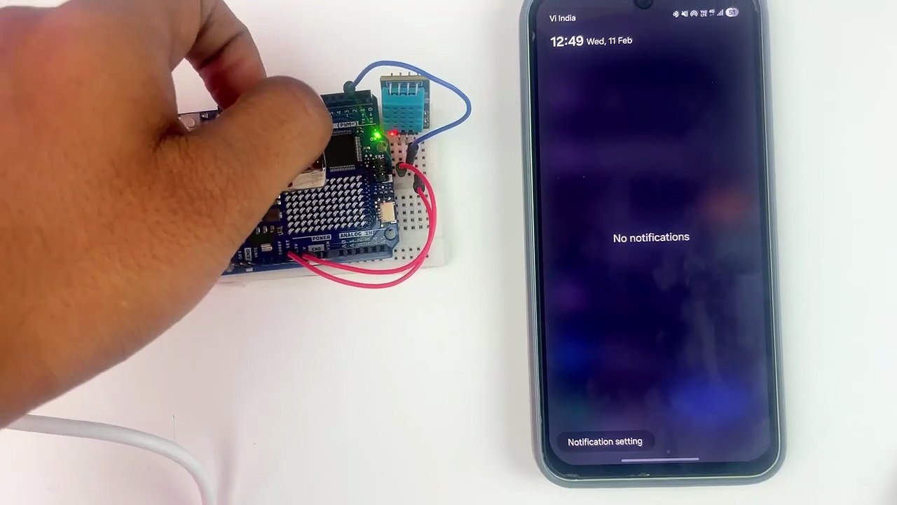 Temperature Monitoring System and Email Alerts Using Arduino