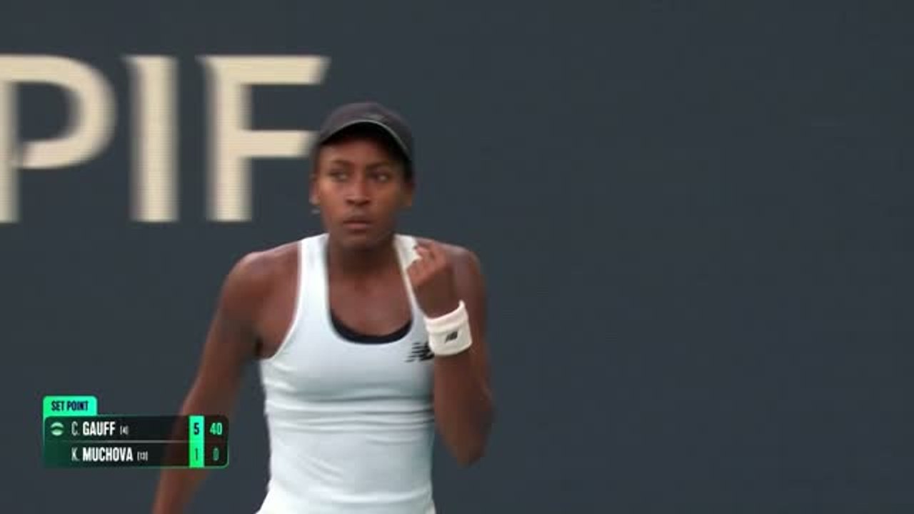 Miami - Coco Gauff surclasse Muchova