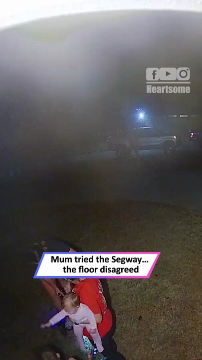 Mom Tries Segway—Holiday Fun Turns into Hilarious Fail!|| Heartsome 💖
