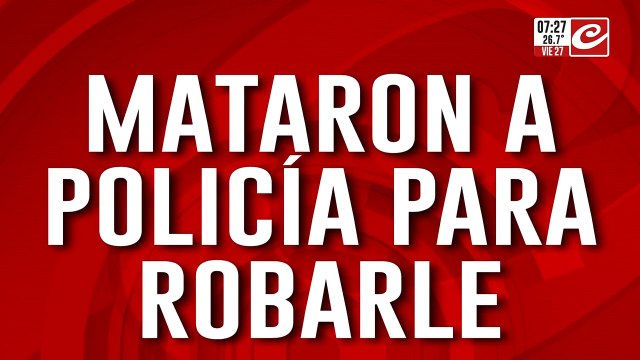 Motochorros mataron a tiros a un policía para robarle la moto