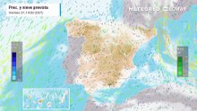 Nubes, precipitaciones y nieve