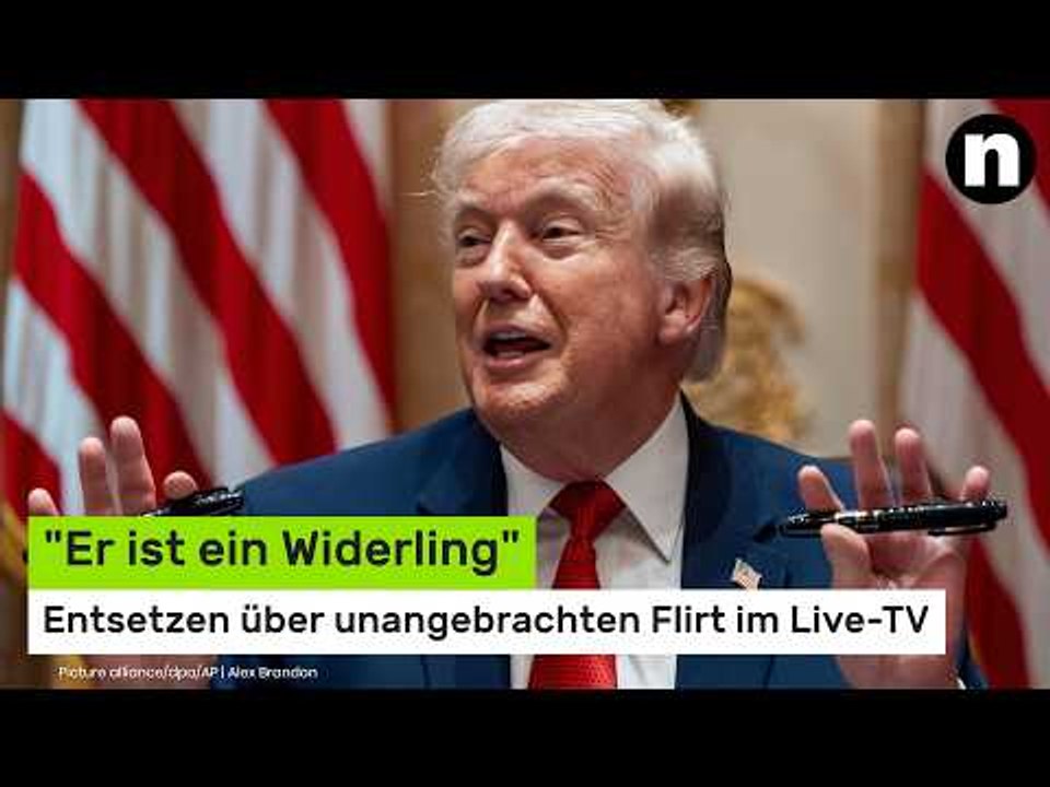 Donald Trump: 'Er ist ein Widerling' - Entsetzen über unangebrachten Flirt im Live-TV