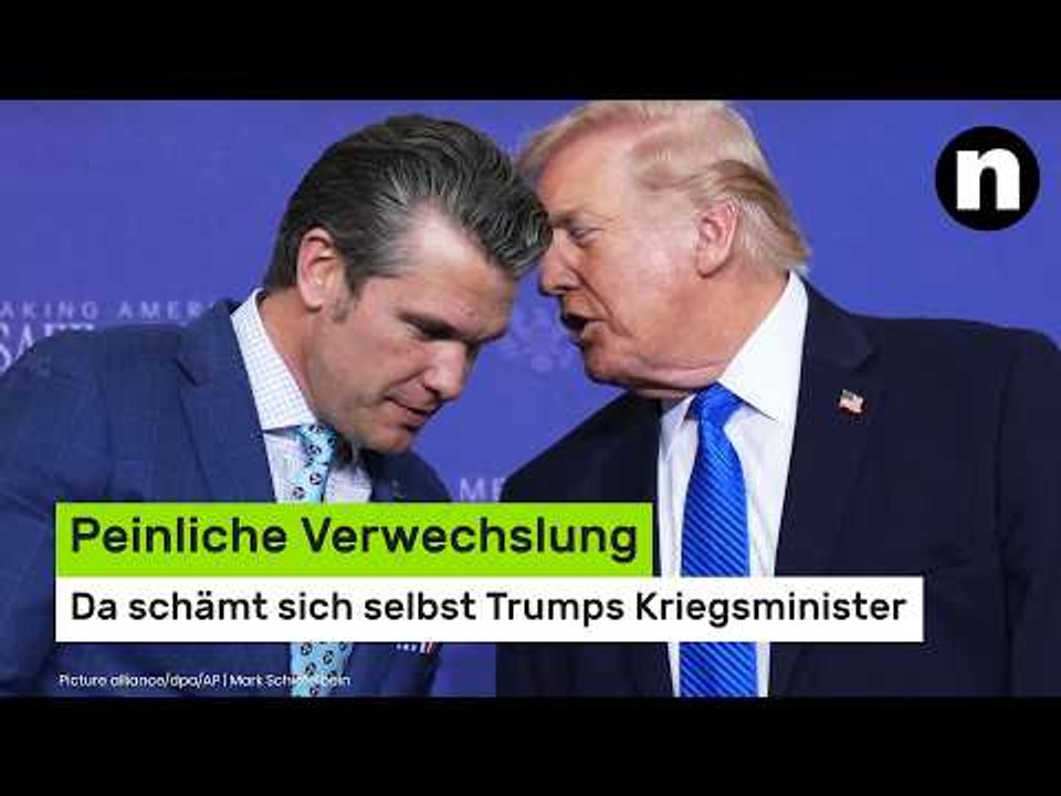 Donald Trump: Peinliche Verwechslung - da schämt sich selbst sein Kriegsminister