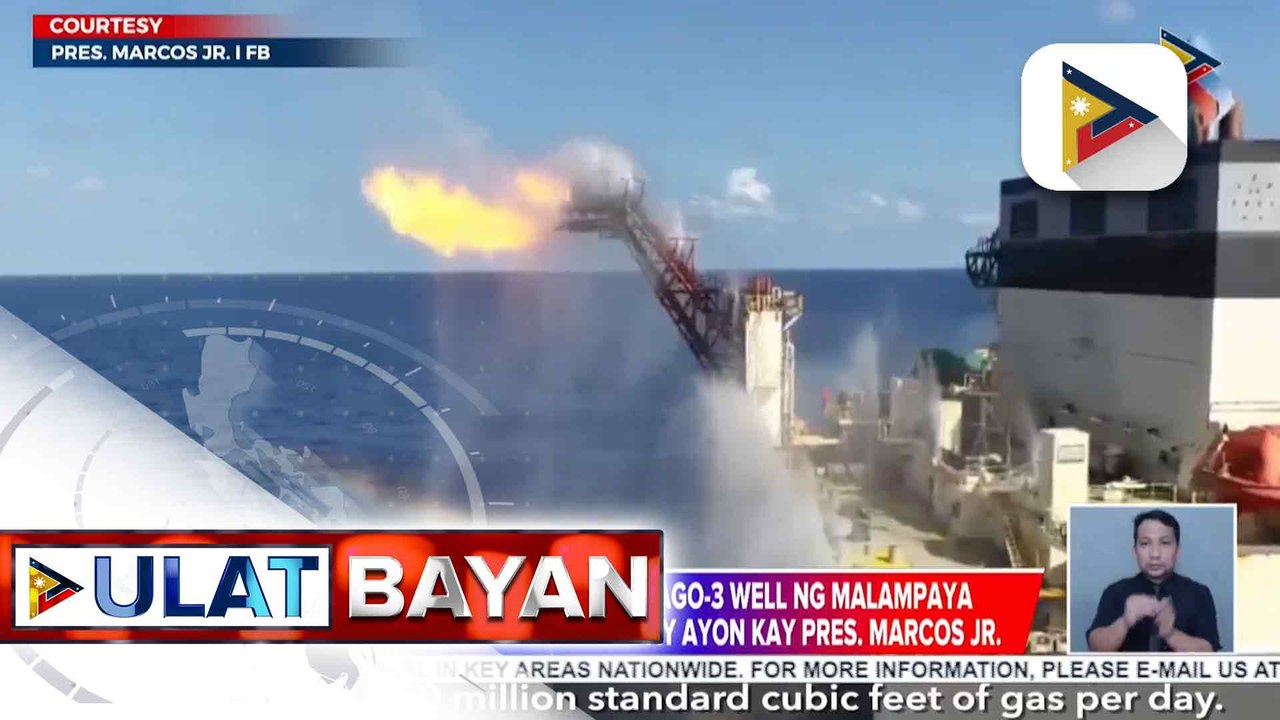 Drilling at Testing ng Camago-3 well ng Malampaya Gas Field, naging matagumpay ayon kay PBBM | ulat ni Cleizl Pardilla